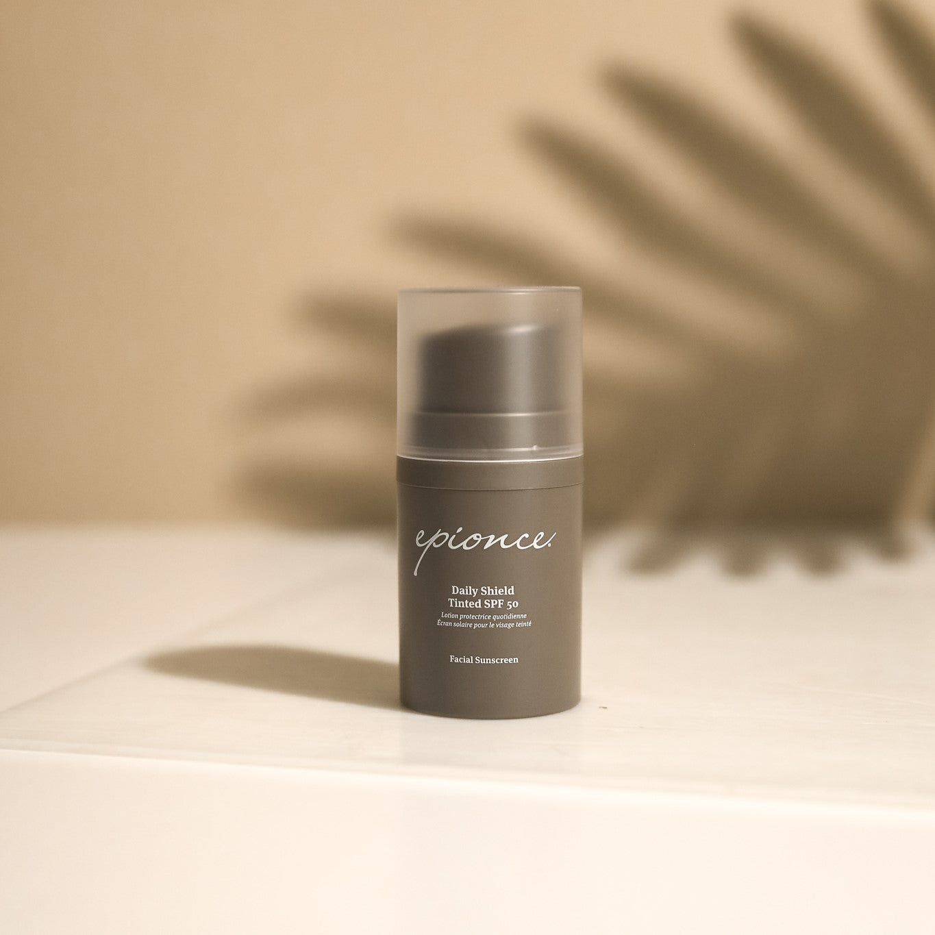 Epionce Daily Shield SPF 50 on lifestyle background
