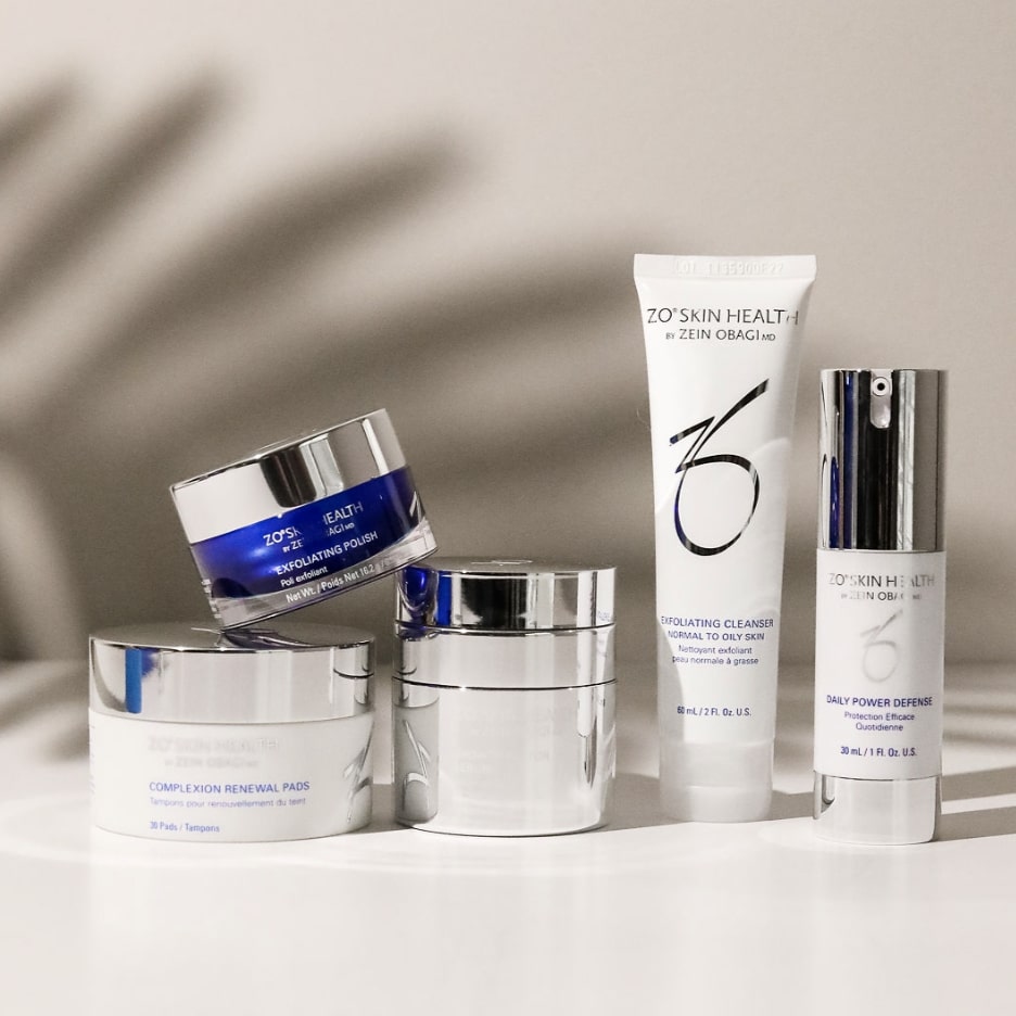 ZO Skin Health's Anti-Aging Program on a lifestyle background