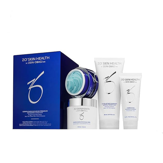 ZO Skin Health Complexion Clearing Program box packaging and products