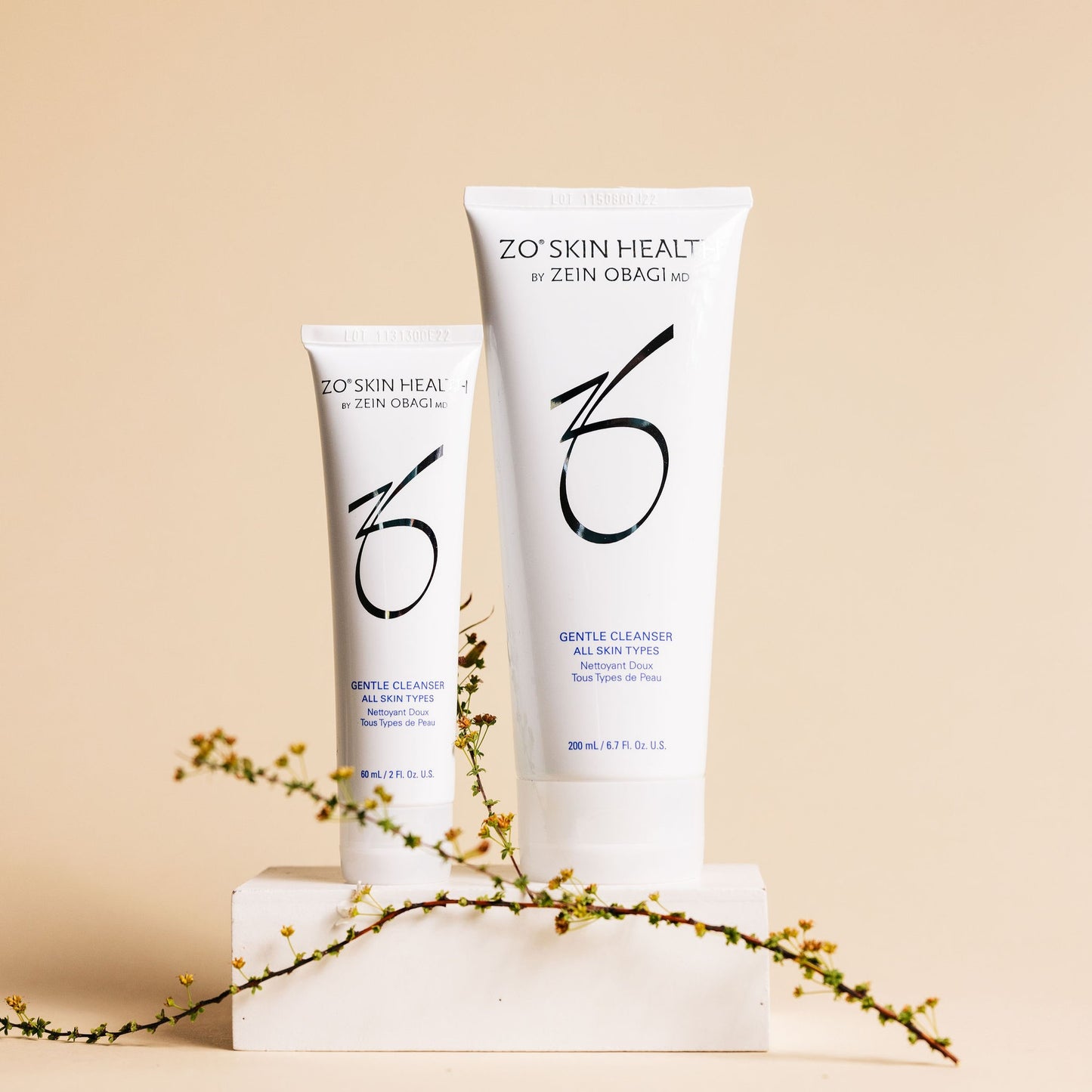 ZO Skin Health Gentle Cleanser in Full Size and Travel Size