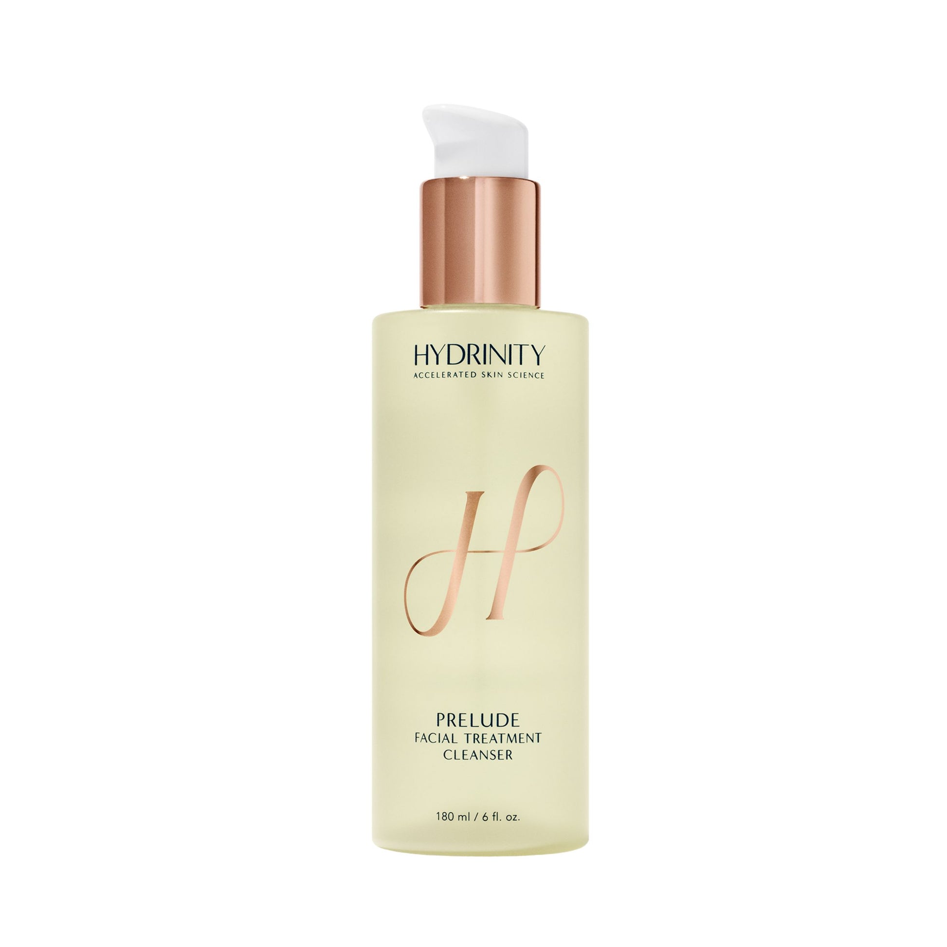 Hydrinity Prelude Cleanser bottle on a white background