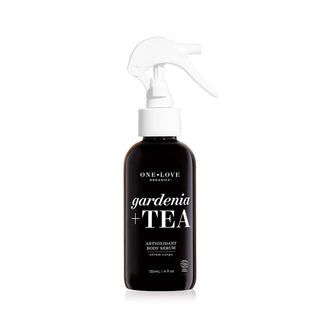 One Love Organics Gardenia + Tea Antioxidant Body Serum spray bottle