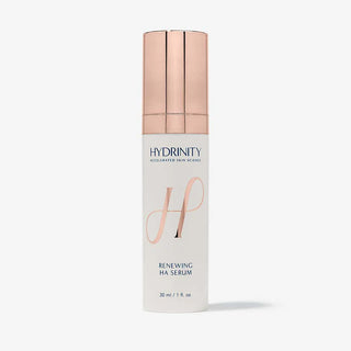 Hydrinity Restorative HA Serum bottle on a white background