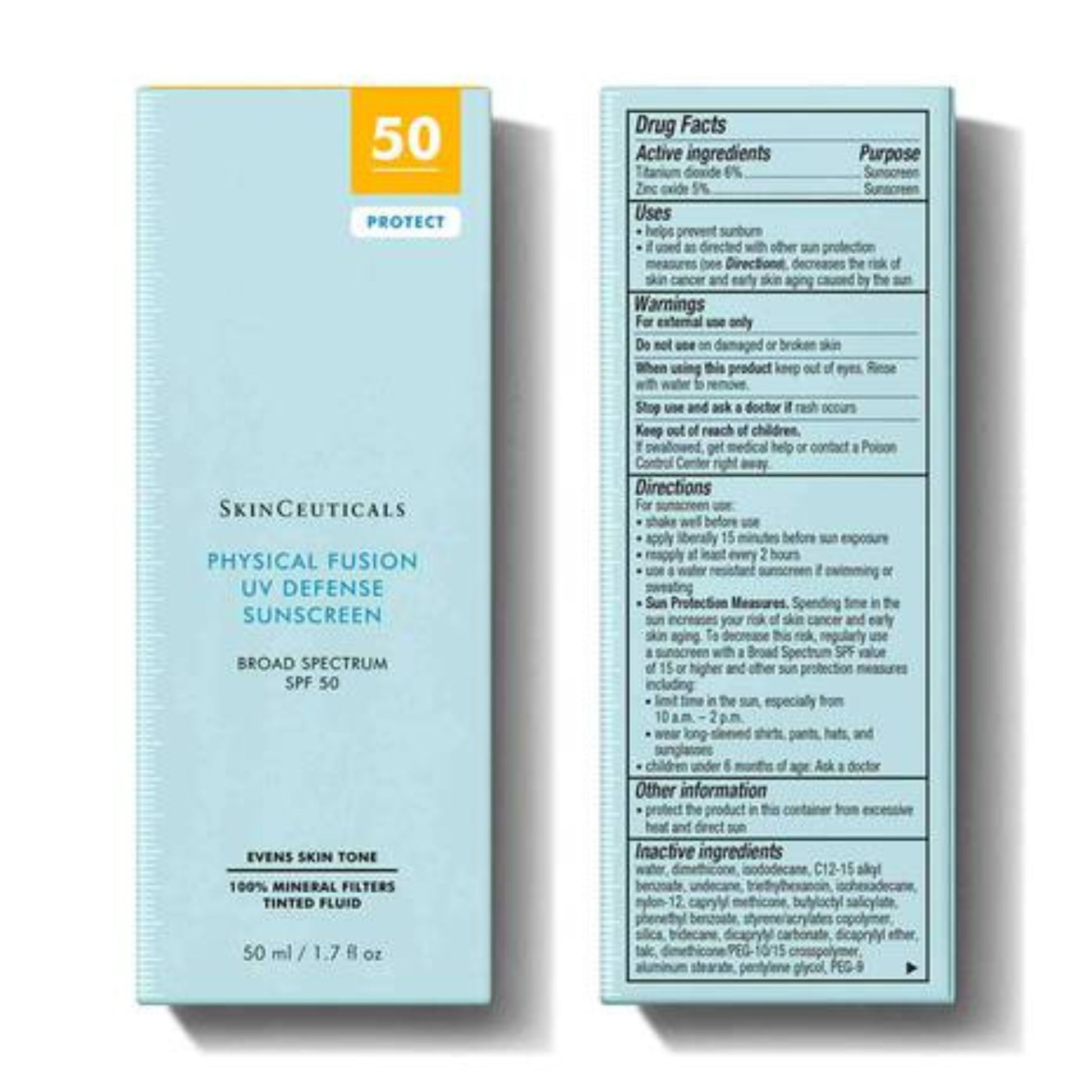 SkinCeuticals Fusion UV Defense Sunscreen box packaging