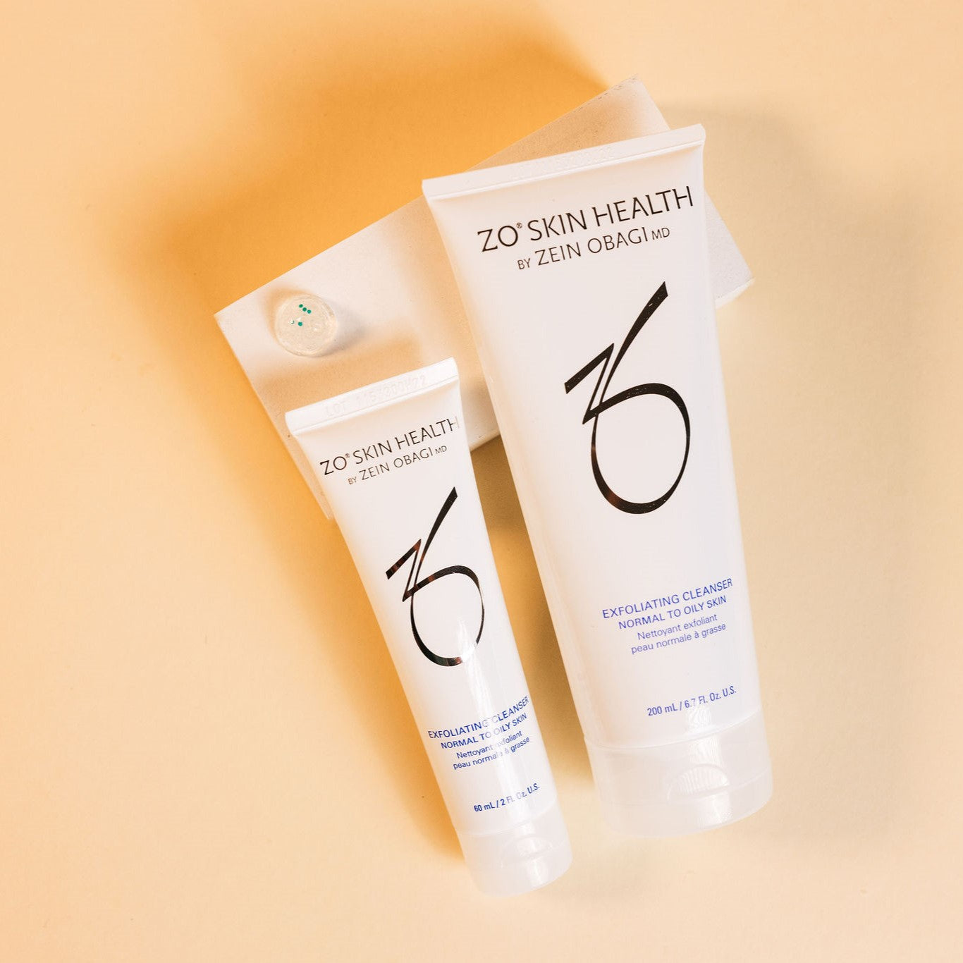 ZO Skin Health Exfoliating Cleanser in Full Size and Travel Size