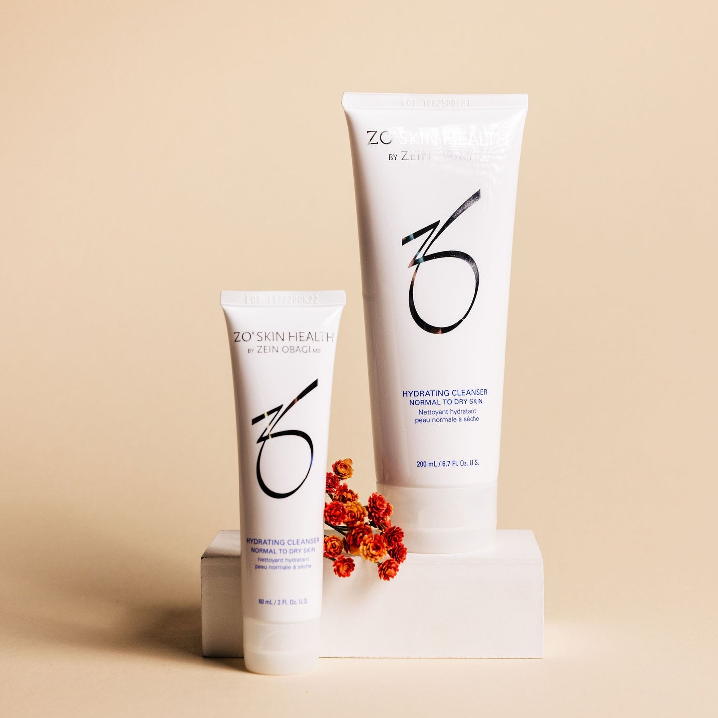 ZO Skin Health Hydrating Cleanser in Full Size and Travel Size